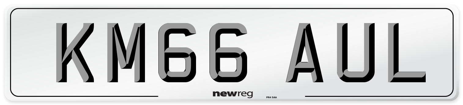 KM66 AUL Number Plate from New Reg